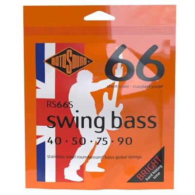 Rotosound strängar för elbas SWING 66 STAINLESS SETS 4-str. RS66S SHORT SCALE Stainless SHORT Scale 40-90 Rotosound strängar för elbas SWING 66 STAINLESS SETS 4-str. RS66S SHORT SCALE Stainless SHORT Scale 40-90