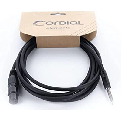 Cordial XLR hona/stereojack-ljudkabel 50 cm Cordial XLR hona/stereojack-ljudkabel 50 cm