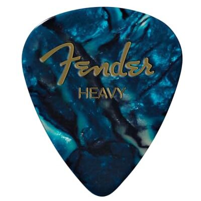 Fender 351 form premium plektrum – ocean turkos – medium – 12-pack Ocean turkos, slät celluloidkänsla, varm ton, perfekt för nybörjare och proffs, 12-pack värde, akustisk och elektrisk gitarr Fender 351 form premium plektrum – ocean turkos – medium – 12-pack Ocean turkos, slät celluloidkänsla, varm ton, perfekt för nybörjare och proffs, 12-pack värde, akustisk och elektrisk gitarr