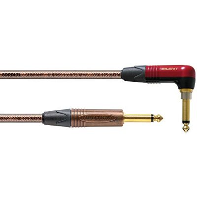 Cordial CSI 3 RP-METAL-SILENT Obalanserad kabel, TS Jack (Mono)/Jack TS (Mono) vinkel tyst metall 3 m Cordial CSI 3 RP-METAL-SILENT Obalanserad kabel, TS Jack (Mono)/Jack TS (Mono) vinkel tyst metall 3 m