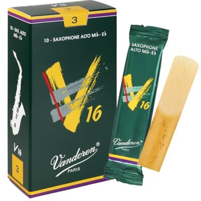 VANDOREN rörblad altsaxofon V 16 gauge: 3 VANDOREN rörblad altsaxofon V 16 gauge: 3