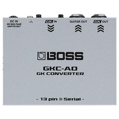 Boss GKC-AD GK Converter Driv nästa generation Serial GK Interface från en Roland GK-3 eller GK-3B Divided Pickup 13-Pin GK insignal till Serial GK utsignal Kompakt och tålig metalldesign Boss GKC-AD GK Converter Driv nästa generation Serial GK Interface från en Roland GK-3 eller GK-3B Divided Pickup 13-Pin GK insignal till Serial GK utsignal Kompakt och tålig metalldesign
