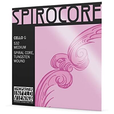 Thomastik-Infeld Thomastik Einzelsaite für Cello 4/4 Spirocore G-Saite Spiralseilkern, Wolfram umsponnen, mittel Thomastik-Infeld Thomastik Einzelsaite für Cello 4/4 Spirocore G-Saite Spiralseilkern, Wolfram umsponnen, mittel
