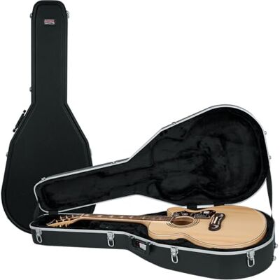 Gator GC-JUMBO Deluxe gjutet fodral för jumbo akustiska gitarrer Gator GC-JUMBO Deluxe gjutet fodral för jumbo akustiska gitarrer