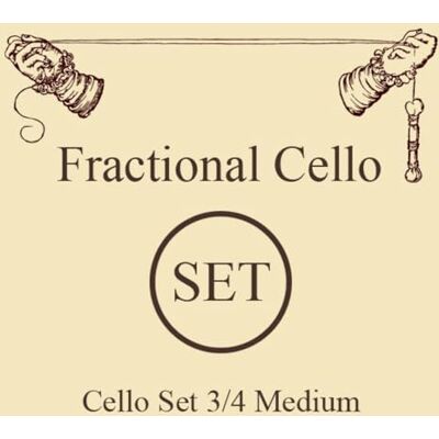 LARSEN STRINGS Larsen cellosträngar Original Fractional små storlekar Set 3/4 Medium LARSEN STRINGS Larsen cellosträngar Original Fractional små storlekar Set 3/4 Medium