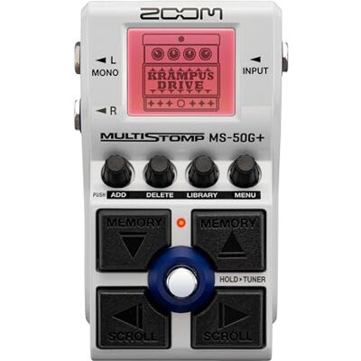 Zoom MS-50G+ MultiStomp gitarreffektpedal med 100 effekter för scen, studio och inspelning – valfria effektkedjor kan sparas som förinställningar Zoom MS-50G+ MultiStomp gitarreffektpedal med 100 effekter för scen, studio och inspelning – valfria effektkedjor kan sparas som förinställningar