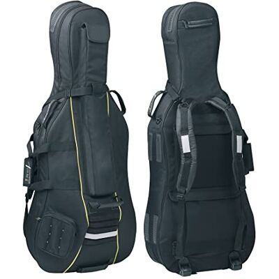 GEWA 3/4 Cello Gig Bag Classic CS25 (25 mm innervaddering i trikå, hjul, vattenavvisande yttermaterial, starka sömmar, vadderad ryggsäck, enkel transport, vikt: 3,6 kg), svart. GEWA 3/4 Cello Gig Bag Classic CS25 (25 mm innervaddering i trikå, hjul, vattenavvisande yttermaterial, starka sömmar, vadderad ryggsäck, enkel transport, vikt: 3,6 kg), svart.