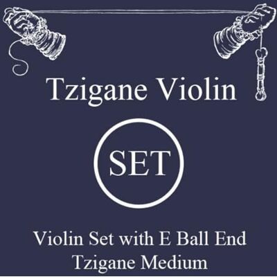 LARSEN STRINGS violinsträngar Tzigane multifilament fiber core set E stål kulände medium LARSEN STRINGS violinsträngar Tzigane multifilament fiber core set E stål kulände medium