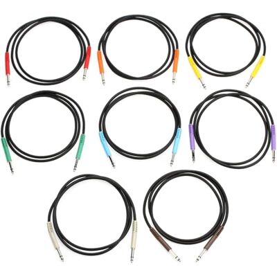 Hosa TTS-890 balanserade patchkablar, TT TRS till samma, 3 fot Hosa TTS-890 balanserade patchkablar, TT TRS till samma, 3 fot