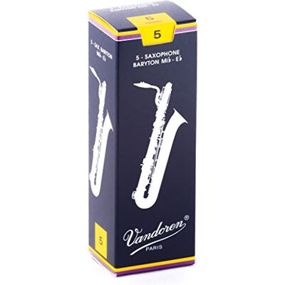 VANDOREN SR245 traditionell styrka 5 rör för barytonsaxofon VANDOREN SR245 traditionell styrka 5 rör för barytonsaxofon