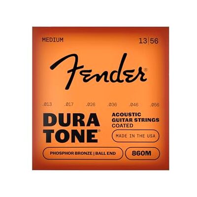 Fender ® 860XL Ac. Gitarrsträngar 010/048»860XL DURA-TONE® COATED PHOSPHOR BRONE ACOUSTIC STRINGS« strängar för akustisk gitarr – bollände – 013/056 Fender ® 860XL Ac. Gitarrsträngar 010/048»860XL DURA-TONE® COATED PHOSPHOR BRONE ACOUSTIC STRINGS« strängar för akustisk gitarr – bollände – 013/056