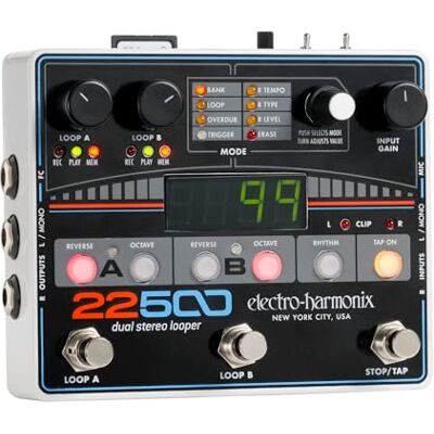 electro-harmonix elektrisk gitarreffekt med syntestimer 22500 Dual Ster. Looper electro-harmonix elektrisk gitarreffekt med syntestimer 22500 Dual Ster. Looper