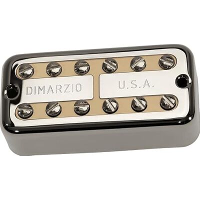 DiMarzio DP 292FNCR New'Tron™ Bridge Nickel Cover, Cream Insert DiMarzio DP 292FNCR New'Tron™ Bridge Nickel Cover, Cream Insert