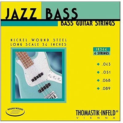 Thomastik-Infeld Thomastik Saiten für E-Bass Jazz Bass Serie Nickel Round Wound Roundcore Satz JR 344 4-string roundwound long scale 34 Thomastik-Infeld Thomastik Saiten für E-Bass Jazz Bass Serie Nickel Round Wound Roundcore Satz JR 344 4-string roundwound long scale 34