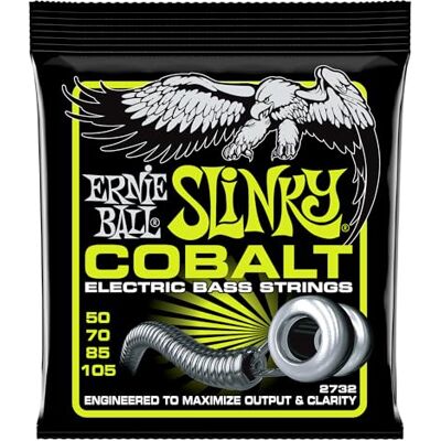 Ernie Ball Regular Slinky Cobalt Electric Bass Strings 50-105 Gauge Ernie Ball Regular Slinky Cobalt Electric Bass Strings 50-105 Gauge