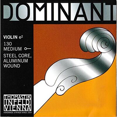 Thomastik-Infeld Dominant violinsträng E 4/4 – lös sträng (130), stålkärna, aluminiumspunnen, medium spänning Thomastik-Infeld Dominant violinsträng E 4/4 – lös sträng (130), stålkärna, aluminiumspunnen, medium spänning