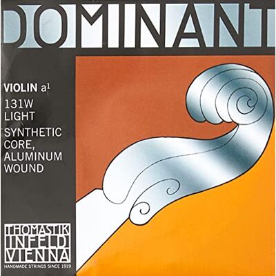 Thomastik-Infeld Dominant violinsträng A 4/4 – lös sträng (131w), syntetisk kärna, aluminiumspunnen, mjuk spänning Thomastik-Infeld Dominant violinsträng A 4/4 – lös sträng (131w), syntetisk kärna, aluminiumspunnen, mjuk spänning