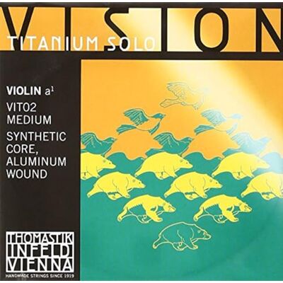 Thomastik-Infeld Thomastik Einzelsaite für 4/4 Violine Vision Titanium Solo A-Saite Kunststoffkern, Aluminium umsponnen, mittel Thomastik-Infeld Thomastik Einzelsaite für 4/4 Violine Vision Titanium Solo A-Saite Kunststoffkern, Aluminium umsponnen, mittel