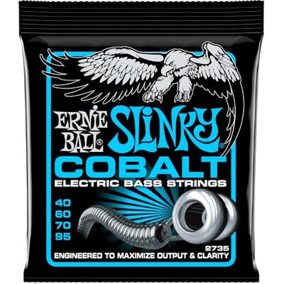 Ernie Ball Extra Slinky Cobalt Electric Bass Strings 40-95 Gauge Ernie Ball Extra Slinky Cobalt Electric Bass Strings 40-95 Gauge