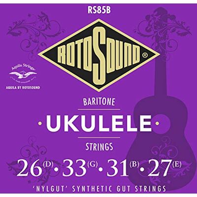 Rotosound strängar för ukulele, Ukulelesträngar Set Bariton Nylgut RS85B Medium 24 31 28 Rotosound strängar för ukulele, Ukulelesträngar Set Bariton Nylgut RS85B Medium 24 31 28