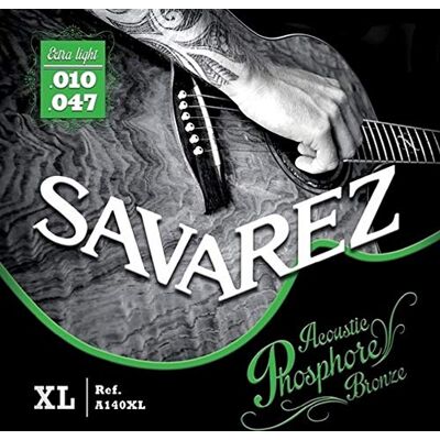 Savarez strängar för akustisk gitarr akustisk fosfor brons sats A140XL extra ljus .010-.047 Savarez strängar för akustisk gitarr akustisk fosfor brons sats A140XL extra ljus .010-.047