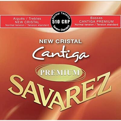 Savarez Strängar konsertgitarr ny Cristal Cantiga Premium 510CRP uppsättning normal spänning, Made in Europe Savarez Strängar konsertgitarr ny Cristal Cantiga Premium 510CRP uppsättning normal spänning, Made in Europe