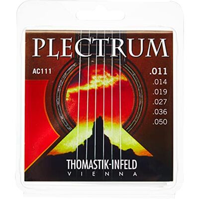 Thomastik-Infeld Thomastik Acoustic Guitarrsträngar Plectrum Acoustic Series Set AC111 Medium-Light .011-.050 nickelfri Thomastik-Infeld Thomastik Acoustic Guitarrsträngar Plectrum Acoustic Series Set AC111 Medium-Light .011-.050 nickelfri