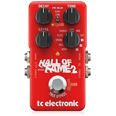 TC Electronic TC Hall of Fame 2 Reverb Reverb, Röd, Svart TC Electronic TC Hall of Fame 2 Reverb Reverb, Röd, Svart