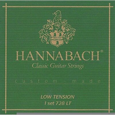 Hannabach klassiska gitarrsträngar Serie 728 Low Tension Custom Made -Set med 3 bassträngar 7287LT Hannabach klassiska gitarrsträngar Serie 728 Low Tension Custom Made -Set med 3 bassträngar 7287LT