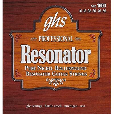 GHS Strings ghs 1600 ren nickel RW resonatorsträng GHS Strings ghs 1600 ren nickel RW resonatorsträng