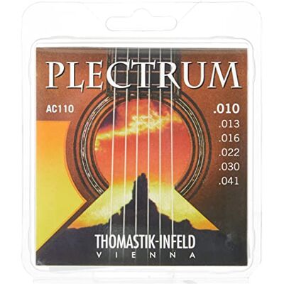Thomastik-Infeld Thomastik Saiten für Akustikgitarre Plectrum Acoustic Series Satz AC110 Extra Light .010-.041 nickelfrei Thomastik-Infeld Thomastik Saiten für Akustikgitarre Plectrum Acoustic Series Satz AC110 Extra Light .010-.041 nickelfrei