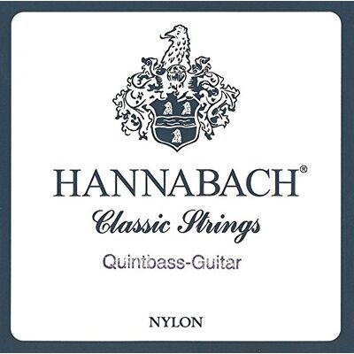 Hannabach klassiska gitarrsträngar serie 840 medium tension för kvintbasgitarr, försilvrad spunnen, mensur 740-750 mm D5-8405MT Hannabach klassiska gitarrsträngar serie 840 medium tension för kvintbasgitarr, försilvrad spunnen, mensur 740-750 mm D5-8405MT