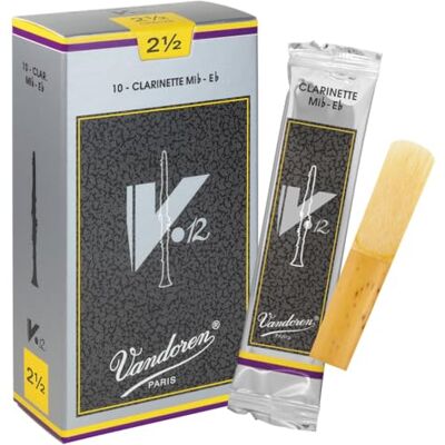 VANDOREN LS6261 V12 Eb Clarinet rör (styrka 2.5) (paket med 10) VANDOREN LS6261 V12 Eb Clarinet rör (styrka 2.5) (paket med 10)