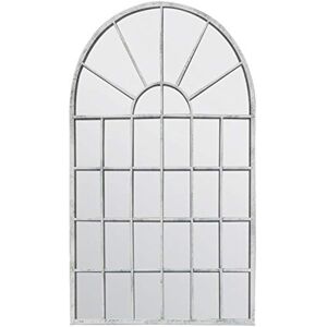 MirrorOutlet Stor benvit rustik båge trädgård väggspegel 2Ft7 x 1Ft8 (79 cm x 51 cm) MirrorOutlet Stor benvit rustik båge trädgård väggspegel 2Ft7 x 1Ft8 (79 cm x 51 cm)