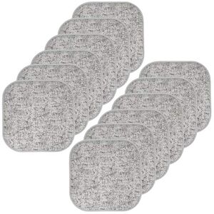 Sweet Home Collection Söt hem kollektion halkfri gummibaksida rundad fyrkantig 40 x 40 cm sätesskydd 12 Pack Broadway Blue/Black Sweet Home Collection Söt hem kollektion halkfri gummibaksida rundad fyrkantig 40 x 40 cm sätesskydd 12 Pack Broadway Blue/Black