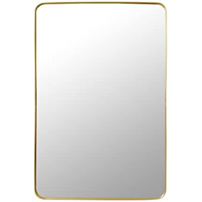 LW Collection Väggspegel - Metall - 61x91 cm - Guld LW Collection Väggspegel - Metall - 61x91 cm - Guld