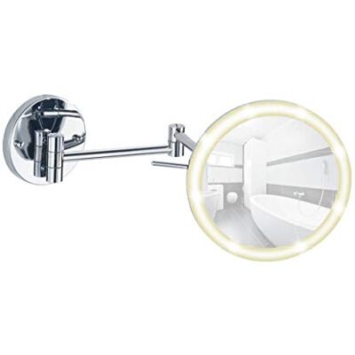 Wenko Power-Loc Aura 3656480100 upplyst LED-väggspegel Wenko Power-Loc Aura 3656480100 upplyst LED-väggspegel