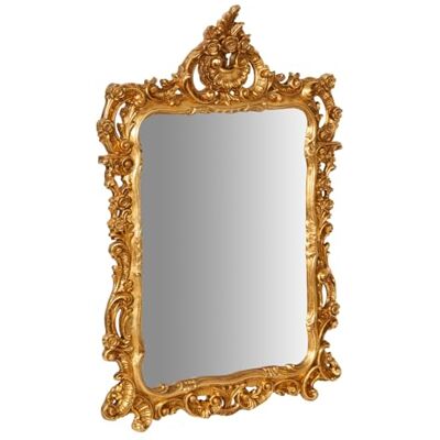 Biscottini Badrumsspegel Barock Ram L71xPR9xH 106,5 cm Vintage Väggspegel Stor Väggspegel Guld Väggspegel Biscottini Badrumsspegel Barock Ram L71xPR9xH 106,5 cm Vintage Väggspegel Stor Väggspegel Guld Väggspegel