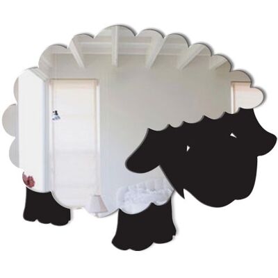 Mungai Mirrors Wooly får-akryl-spegel (15 cm) Mungai Mirrors Wooly får-akryl-spegel (15 cm)