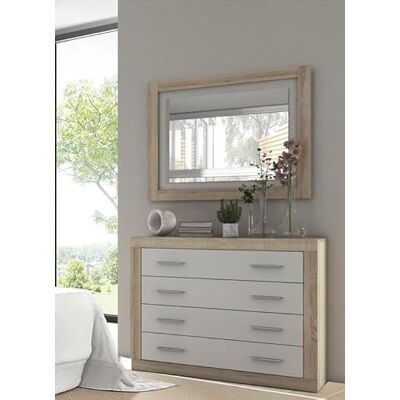 SHIITO Aspen-modell ram med spegel Finish i Cambria vit SHIITO Aspen-modell ram med spegel Finish i Cambria vit