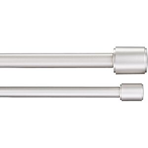 Amazon Basics Dubbla gardinstång - Justerbar 0,9-1,83m - Nickel Amazon Basics Dubbla gardinstång - Justerbar 0,9-1,83m - Nickel