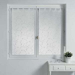 Douceur d'Intérieur Par raka slingor, 2 x 60 x 160 cm, sandstickad, liten blomma, vit/vit Douceur d'Intérieur Par raka slingor, 2 x 60 x 160 cm, sandstickad, liten blomma, vit/vit