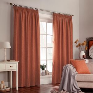 Harrison Herringbone Gardiner i bränd orange - 168cm B x 137cm H Harrison Herringbone Gardiner i bränd orange - 168cm B x 137cm H