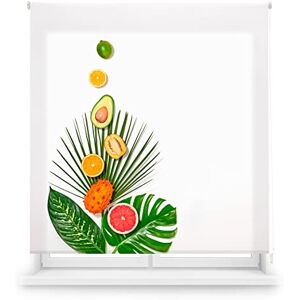 Miljövänlig tropisk frukt genomskinlig rullgardin 150x180 Miljövänlig tropisk frukt genomskinlig rullgardin 150x180