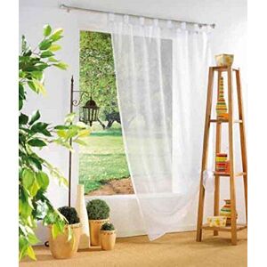 Douceur d'Intérieur Douceur d'Interieur gardinöglor 135 x 240 voile UNI Blanc, tyg, Douceur d'Intérieur Douceur d'Interieur gardinöglor 135 x 240 voile UNI Blanc, tyg,