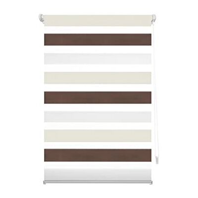 Decorblind Verktygsfri rullgardin med dubbla lager och ingen borrning, mått: 57 x 180 cm bredd x längd/mått gardinduk: 54 x 175 – rullgardin natt och dag krämbrun, fönstergardiner Decorblind Verktygsfri rullgardin med dubbla lager och ingen borrning, mått: 57 x 180 cm bredd x längd/mått gardinduk: 54 x 175 – rullgardin natt och dag krämbrun, fönstergardiner