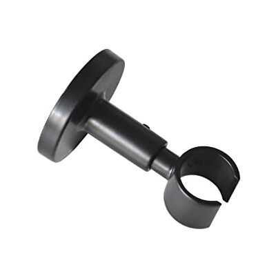 Gardinia takhållare för gardinstänger, Med monteringsplatta av metall, 1-spårig, Öppen, Allt monteringsmaterial ingår, Serie Chicago, Ø 20 mm, Mattsvart Gardinia takhållare för gardinstänger, Med monteringsplatta av metall, 1-spårig, Öppen, Allt monteringsmaterial ingår, Serie Chicago, Ø 20 mm, Mattsvart
