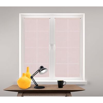LINDER Segelpar glas stångskena ljusrosa 60 x 140 cm 100% polyester Oeko TEX certifierad vävd och färgad i Frankrike Etamine Frost Collection LINDER Segelpar glas stångskena ljusrosa 60 x 140 cm 100% polyester Oeko TEX certifierad vävd och färgad i Frankrike Etamine Frost Collection