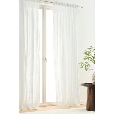 Jotex multifunktionsgardin Layer set om 2, polyesterbomullsblandning, Oeko-TEX® Standard 100 certifierad, bättre bomull – vit, 140 x 220 cm Jotex multifunktionsgardin Layer set om 2, polyesterbomullsblandning, Oeko-TEX® Standard 100 certifierad, bättre bomull – vit, 140 x 220 cm