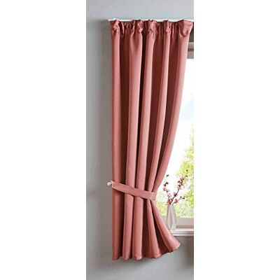 Gardinenbox Gardin ogenomskinlig "Newyork" dolda slingor gammalrosa HxB 160 x 140 cm 1-pack termisk gardin mörkläggningsgardin mörkläggning ljudisolerande Oeko-Tex veckband romersk hållare, 2020610 Gardinenbox Gardin ogenomskinlig "Newyork" dolda slingor gammalrosa HxB 160 x 140 cm 1-pack termisk gardin mörkläggningsgardin mörkläggning ljudisolerande Oeko-Tex veckband romersk hållare, 2020610